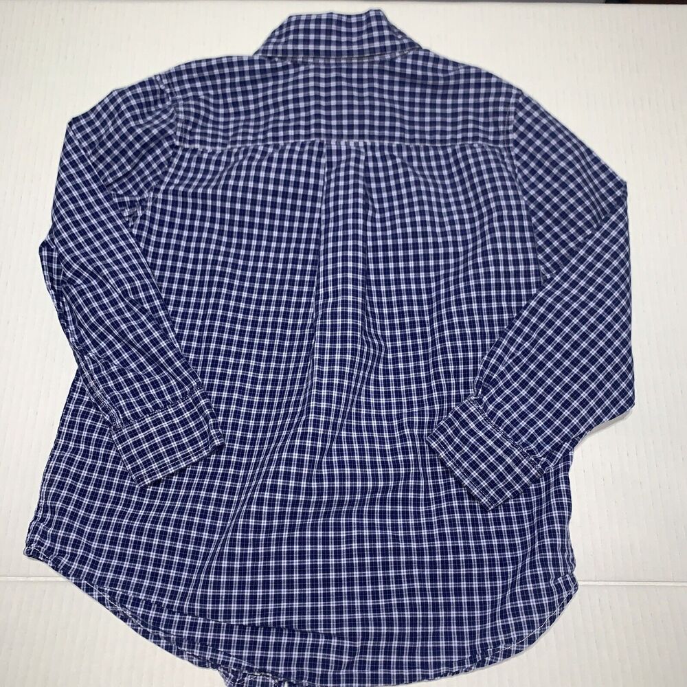 Ralph Lauren Gymboree Boy's Button Down Shirt Sz 5 LOT OF 2 Plaid Blue - Picture 5 of 11